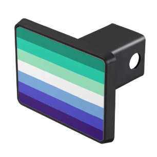 SlipperyJoe's trans-inclusive gay men's flag palet Hitch Cover