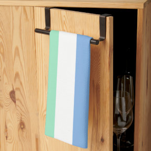 SlipperyJoe's trans-inclusive gay men's flag palet Kitchen Towel