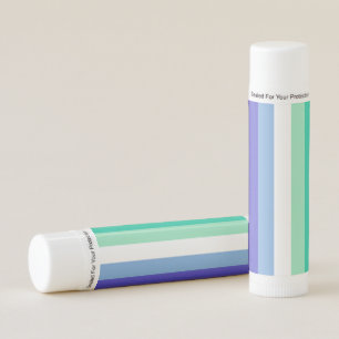 SlipperyJoe's trans-inclusive gay men's flag palet Lip Balm