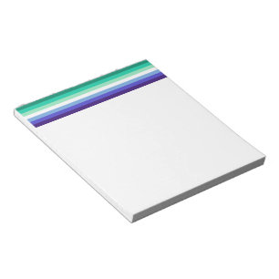 SlipperyJoe's trans-inclusive gay men's flag palet Notepad