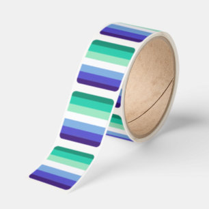 SlipperyJoe's trans-inclusive gay men's flag palet Square Sticker