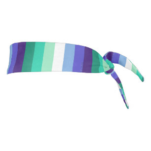 SlipperyJoe's trans-inclusive gay men's flag palet Tie Headband