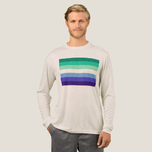 SlipperyJoe's trans-inclusive gay men's flag palet Tri-Blend Shirt