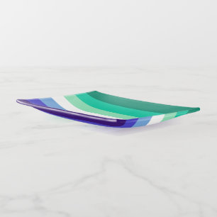 SlipperyJoe's trans-inclusive gay men's flag palet Trinket Tray