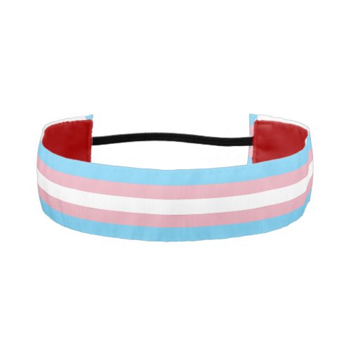 SlipperyJoes transgender pride flag diversity rig Athletic Headband