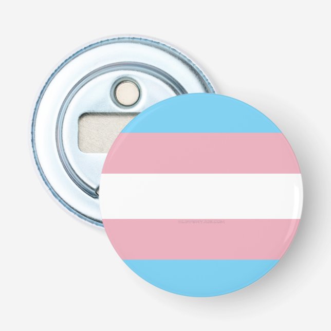 SlipperyJoe's transgender pride flag visibility di Bottle Opener (Front)