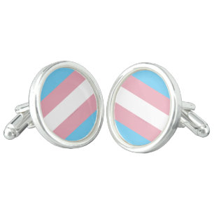 SlipperyJoe's transgender pride flag visibility di Cufflinks