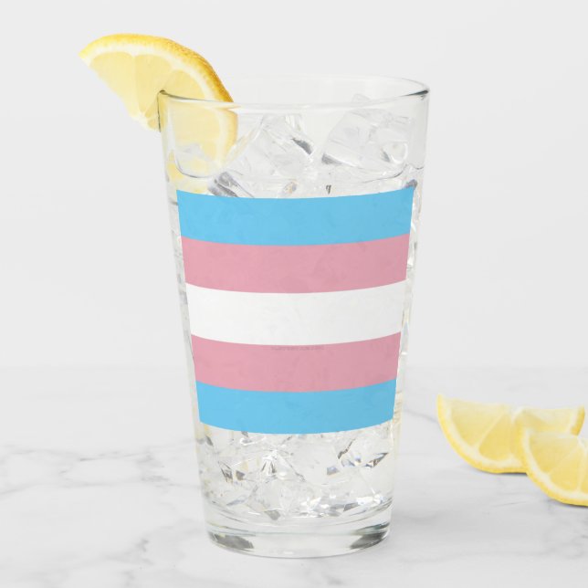 SlipperyJoe's transgender pride flag visibility di Glass (Front Ice)