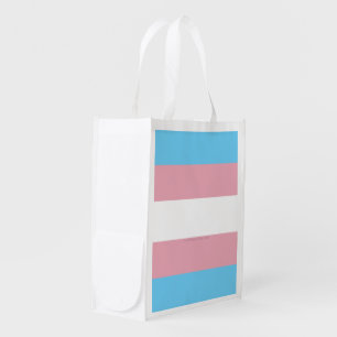 SlipperyJoe's transgender pride flag visibility di Grocery Bag