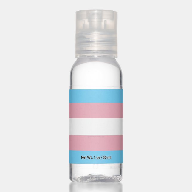 SlipperyJoe's transgender pride flag visibility di Hand Sanitizer (Front)