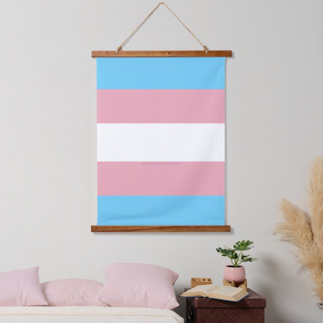 SlipperyJoe's transgender pride flag visibility di Hanging Tapestry (Bedroom)