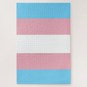 SlipperyJoe's transgender pride flag visibility di Jigsaw Puzzle