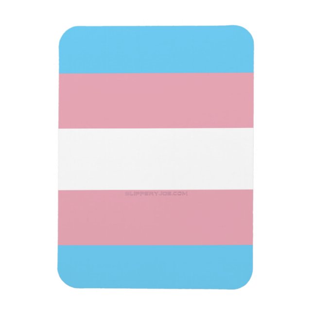 SlipperyJoe's transgender pride flag visibility di Magnet (Vertical)
