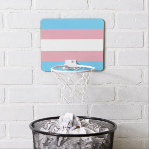 SlipperyJoe's transgender pride flag visibility di Mini Basketball Hoop