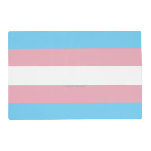 SlipperyJoe's transgender pride flag visibility di Placemat