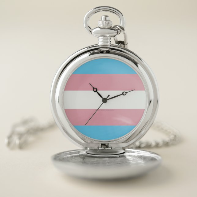 SlipperyJoe's transgender pride flag visibility di Pocket Watch (Inside)