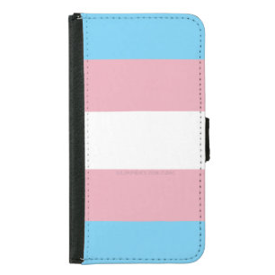 SlipperyJoe's transgender pride flag visibility di Samsung Galaxy S5 Wallet Case