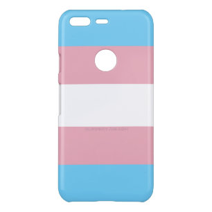 SlipperyJoe's transgender pride flag visibility di Uncommon Google Pixel Case