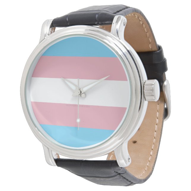 SlipperyJoe's transgender pride flag visibility di Watch (Angled)