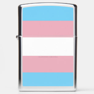 SlipperyJoe's transgender pride flag visibility di Zippo Lighter