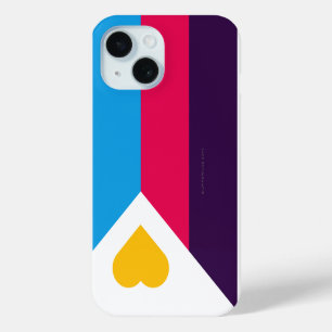 SlipperyJoe's tricolor polyamory pride flag three iPhone 15 Case
