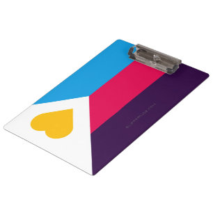 SlipperyJoe's tricolor polyamory pride flag three Clipboard