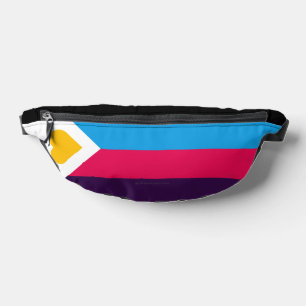 SlipperyJoe's tricolor polyamory pride flag three Fanny Pack