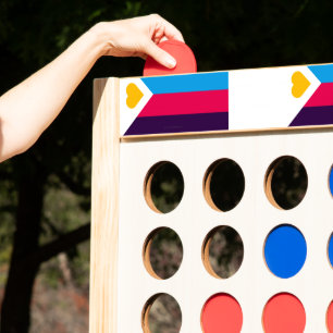 SlipperyJoe's tricolor polyamory pride flag three Fast Four