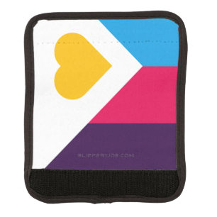 SlipperyJoe's tricolor polyamory pride flag three Luggage Handle Wrap
