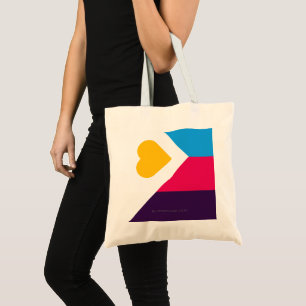 SlipperyJoe's tricolor polyamory pride flag three Tote Bag