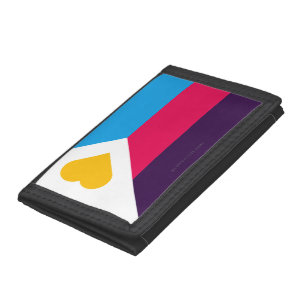 SlipperyJoe's tricolor polyamory pride flag three Tri-fold Wallet