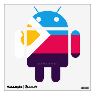 SlipperyJoe's tricolor polyamory pride flag three  Wall Decal