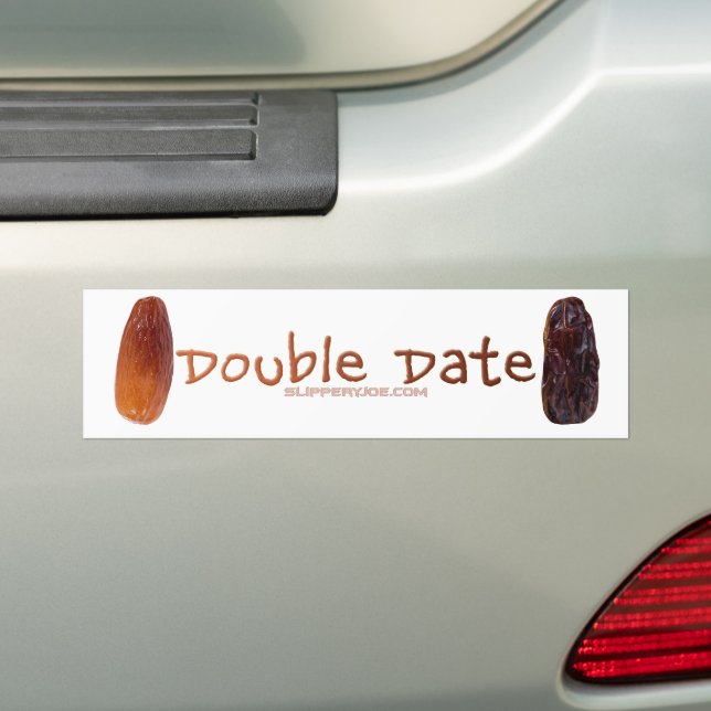 SlipperyJoe's Two Dates Double Date funny shrivele Bumper Sticker (On Car)