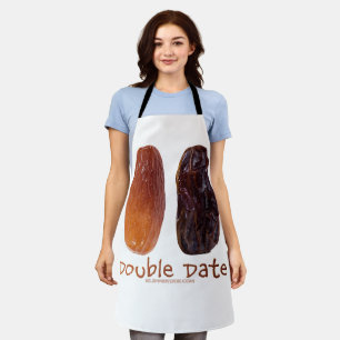 SlipperyJoe's two dates shriveled wrinkled prunes Apron