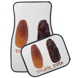 SlipperyJoe's two dates shriveled wrinkled prunes Car Floor Mat
