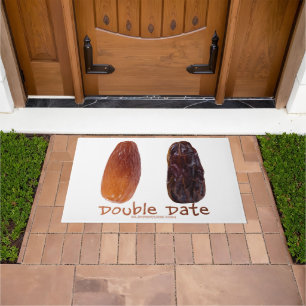 SlipperyJoe's two dates shriveled wrinkled prunes Doormat
