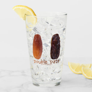 SlipperyJoe's two dates shriveled wrinkled prunes  Glass