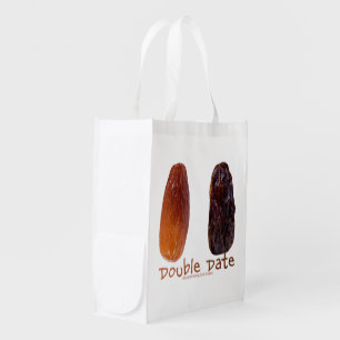SlipperyJoe's two dates shriveled wrinkled prunes Grocery Bag