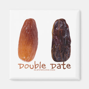 SlipperyJoe's two dates shriveled wrinkled prunes  Magnet