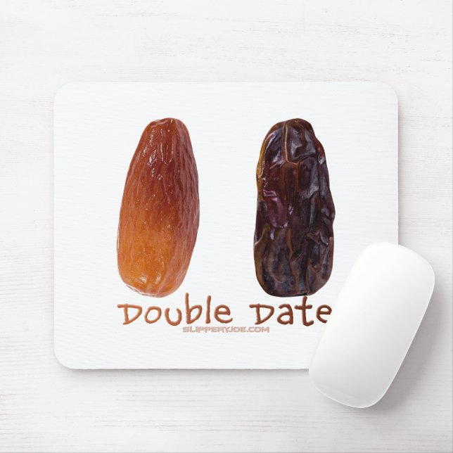 SlipperyJoe's two dates shriveled wrinkled prunes  Mouse Pad (With Mouse)