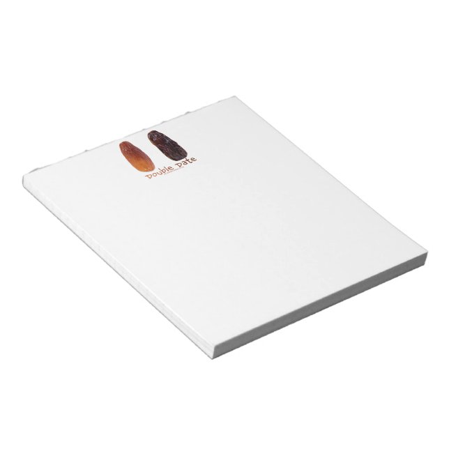 SlipperyJoe's two dates shriveled wrinkled prunes  Notepad (Angled)