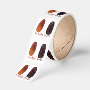 SlipperyJoe's two dates shriveled wrinkled prunes Square Sticker