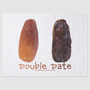 SlipperyJoe's two dates shriveled wrinkled prunes  Tissue Paper
