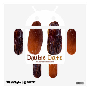SlipperyJoe's two dates shriveled wrinkled prunes Wall Decal