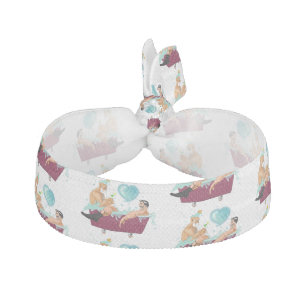 SlipperyJoe's two gay men love cartoon bathtub soa Elastic Hair Tie