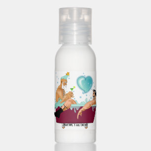 SlipperyJoe's two gay men love cartoon bathtub soa Hand Lotion