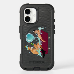 SlipperyJoe's two gay men love cartoon bathtub soa iPhone 16 Case