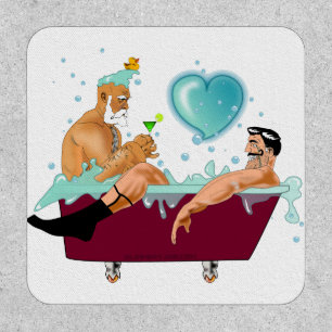 SlipperyJoe's two gay men love cartoon bathtub soa Patch