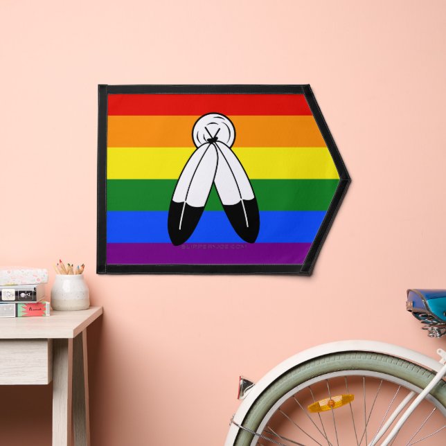 SlipperyJoe's two-spirit pride flag Indigenous sym (Insitu 2)