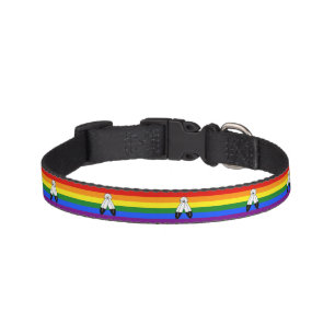 SlipperyJoe's two-spirit pride flag Indigenous sym Pet Collar